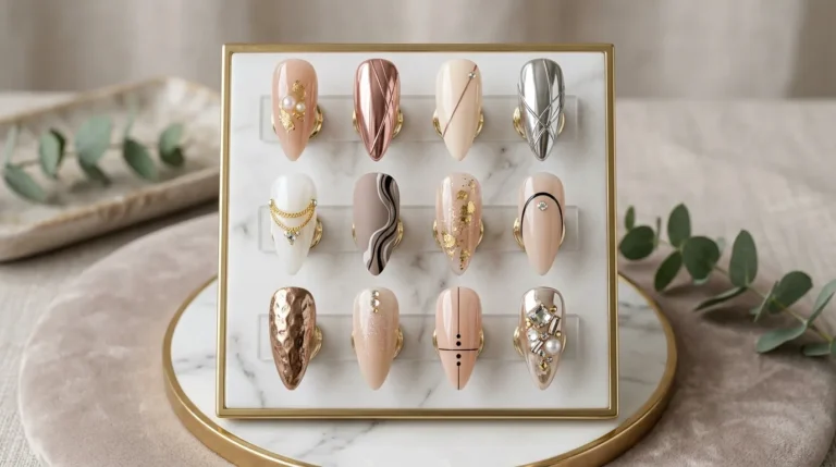 celebrity & runway nail inspo