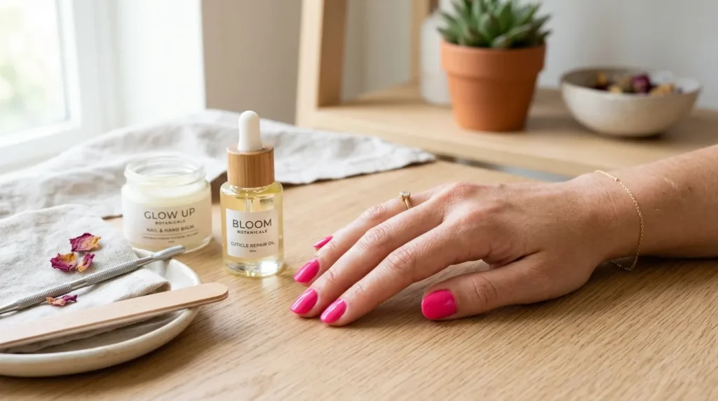 Nail polish application process at home