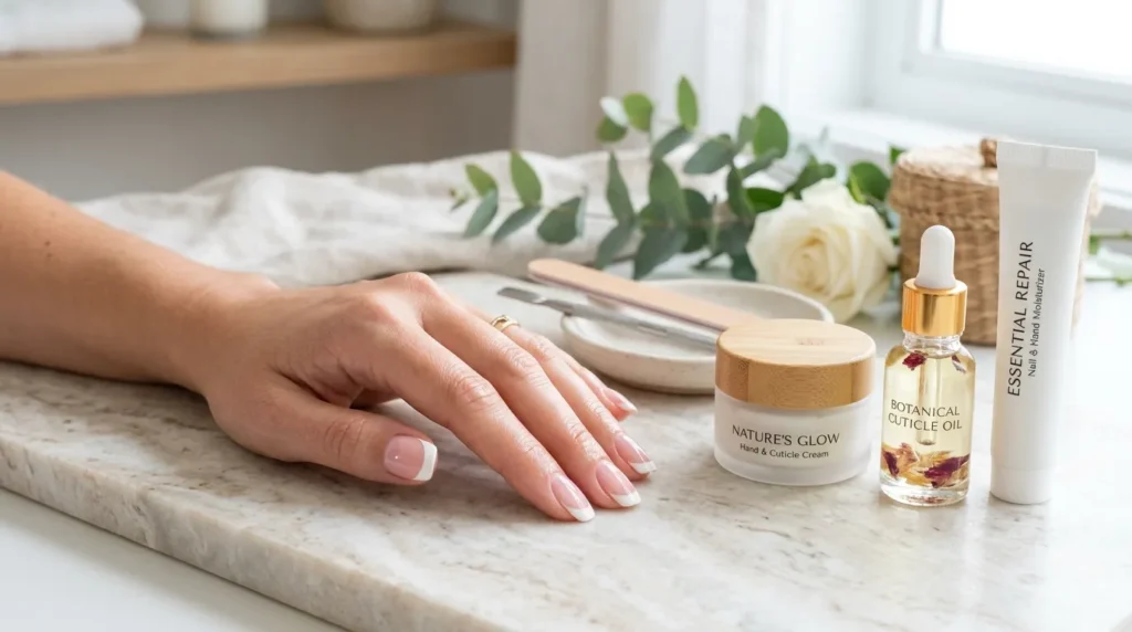 Nail care routine for longer lasting manicure
