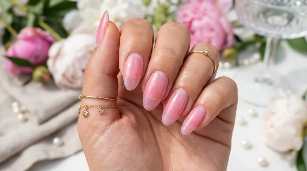 Elegant light pink nails for everyday wear