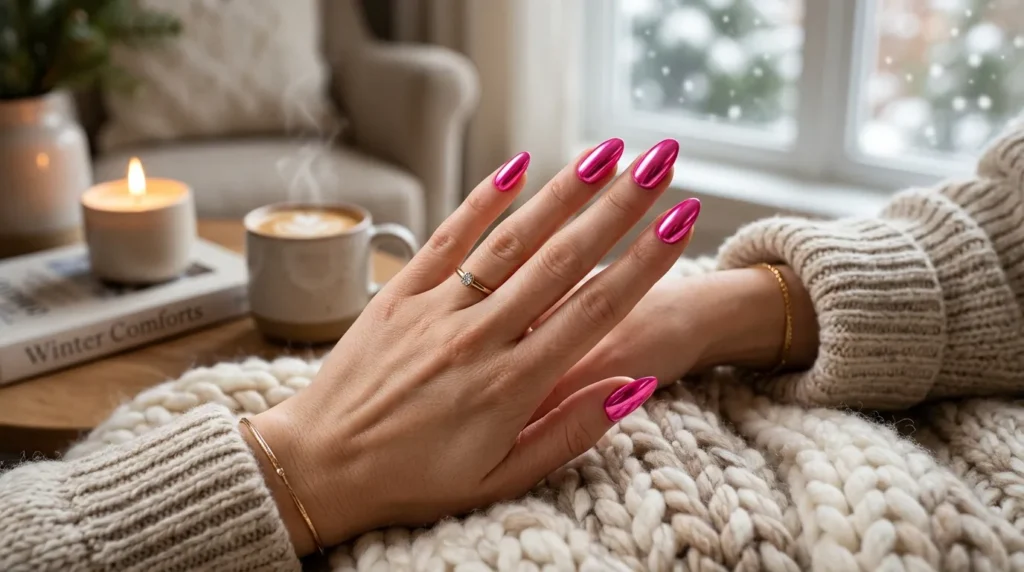 Basic manicure tools including file and polish